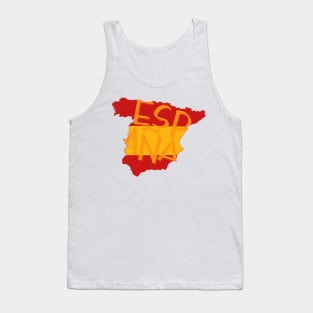 Spain country typography Tank Top